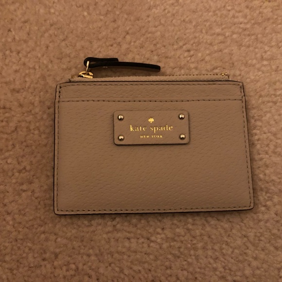 Kate Spade Brand New Taupe Beige Card Holder - Picture 2 of 4